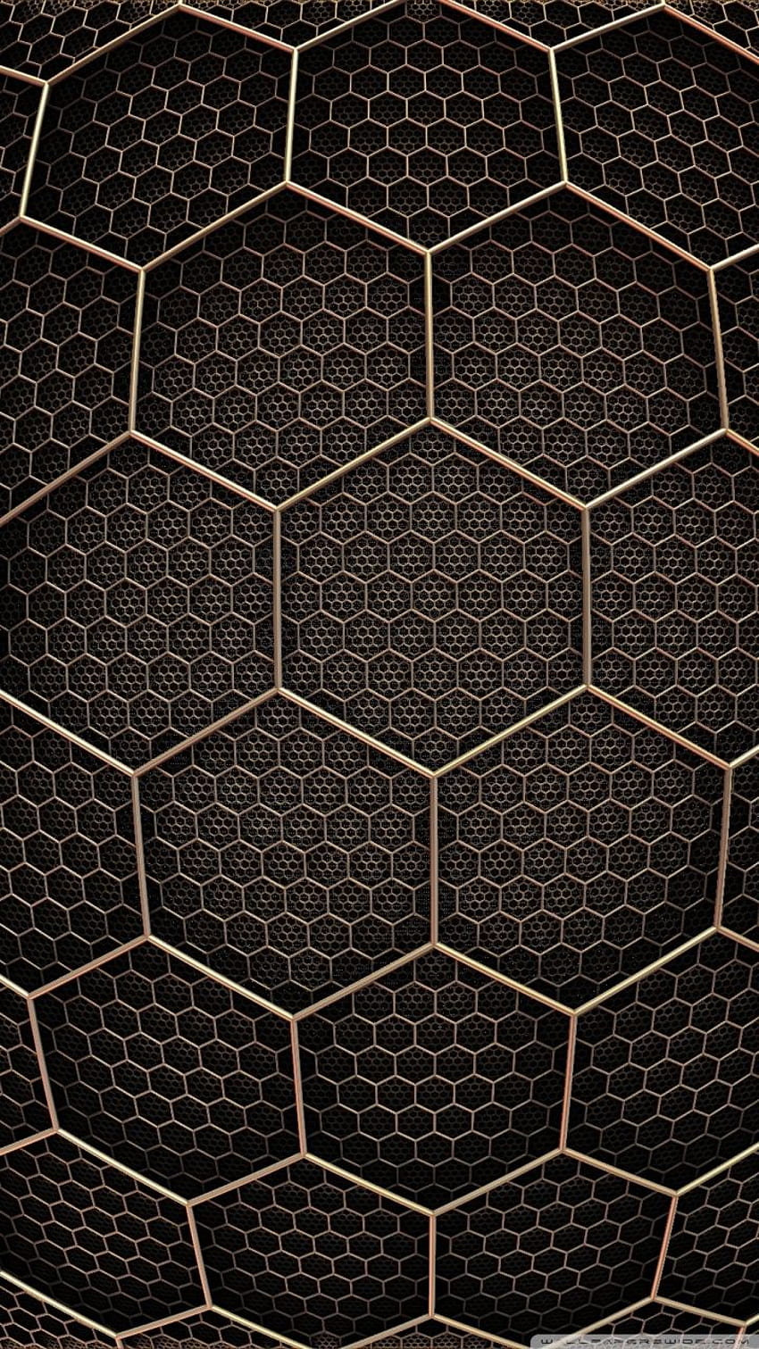 Hexagones à l'intérieur des hexagones Ultra Background Fond d'écran de téléphone HD