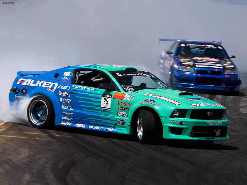 Mustang GT Formula Drift 2005–08 (), Mustang Drift Car HD wallpaper