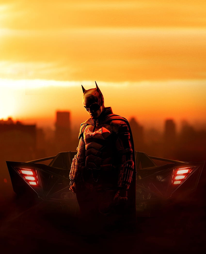 バットマン、自信に満ちたスーパーヒーロー、2022 年 HD電話の壁紙