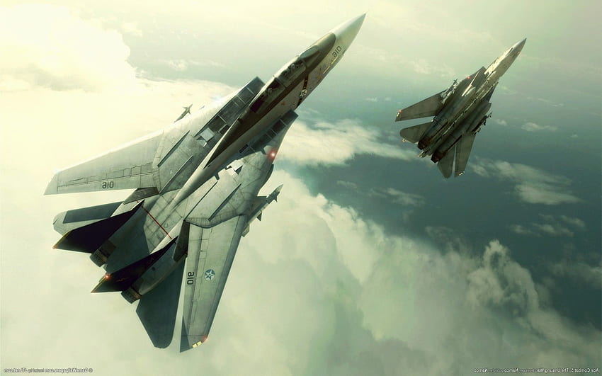 F 14 Tomcat, Grumman F 14 Tomcat, Aereo, Aerei da guerra, Videogiochi, Ace Combat 5: The Unsung War / e per dispositivi mobili Sfondo HD