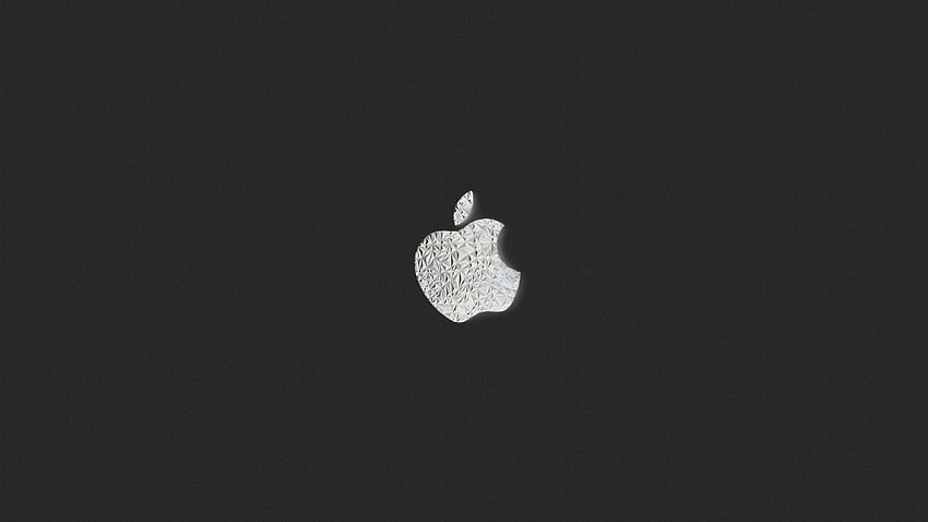 Resolução Bw do logotipo da Apple , , plano de fundo e logotipo da Apple cinza papel de parede HD
