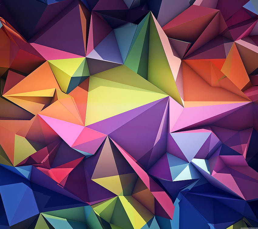 Colorful Triangle Stock Samsung Galaxy S6, Colorful Triangles HD wallpaper
