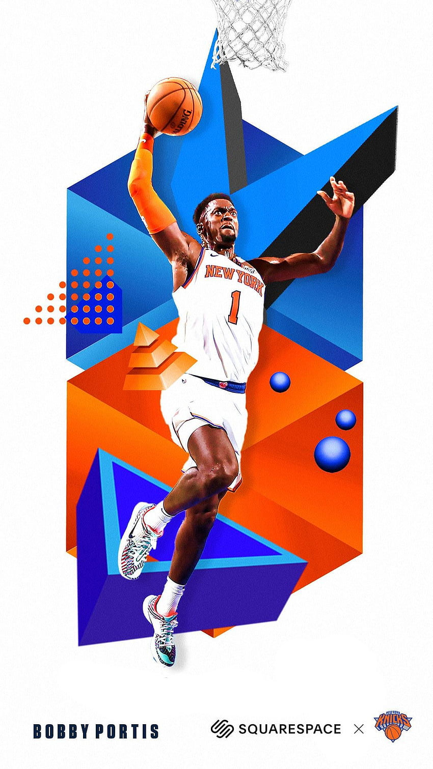 RJ Barrett New York Knicks NBA Canadian basketball player basketball  blue stone background HD wallpaper  Peakpx