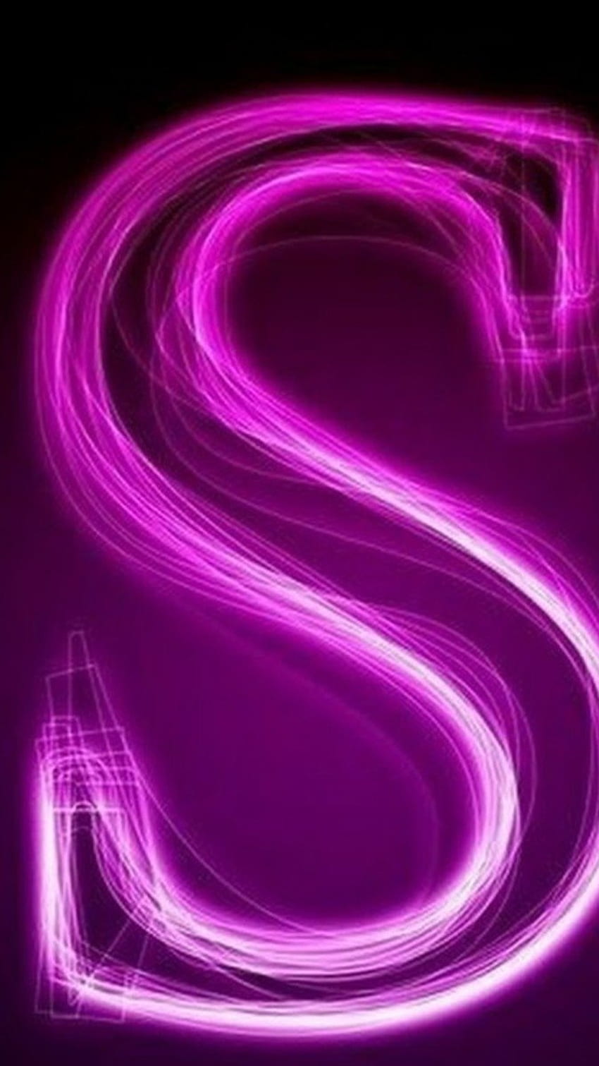 S Letter, Neon S , neon s HD phone wallpaper