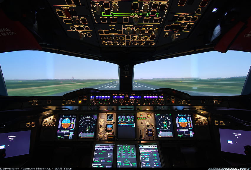 Airbus A380 Cockpit Becuo [] para tu , Móvil y Tablet. Explore la cabina del Airbus A380. Cabina del Airbus A380 , Cabina del Airbus A380 , A380 , Cabina del A350 fondo de pantalla