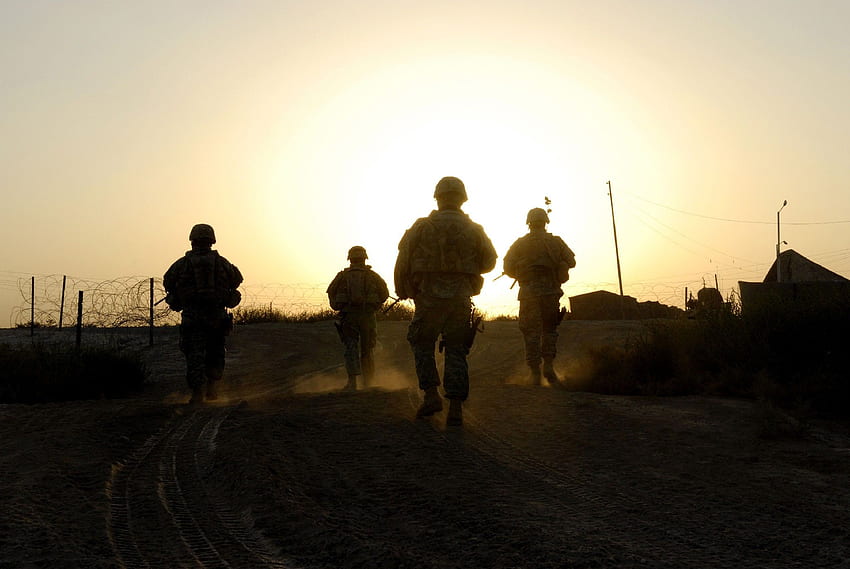 tentara, tim, Tempur, Irak, Angkatan Darat AS, jalan raya, Militer AS Wallpaper HD