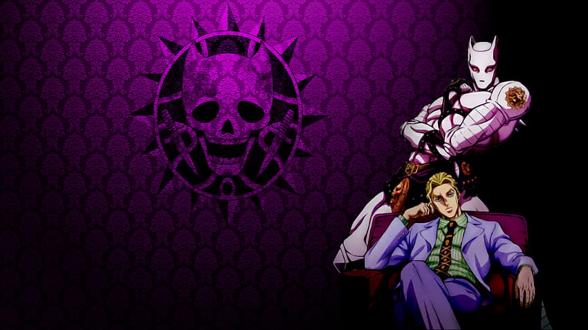 Kira auf der Couch und Killer Queen: JoJo, Kira Yoshikage PC HD-Hintergrundbild