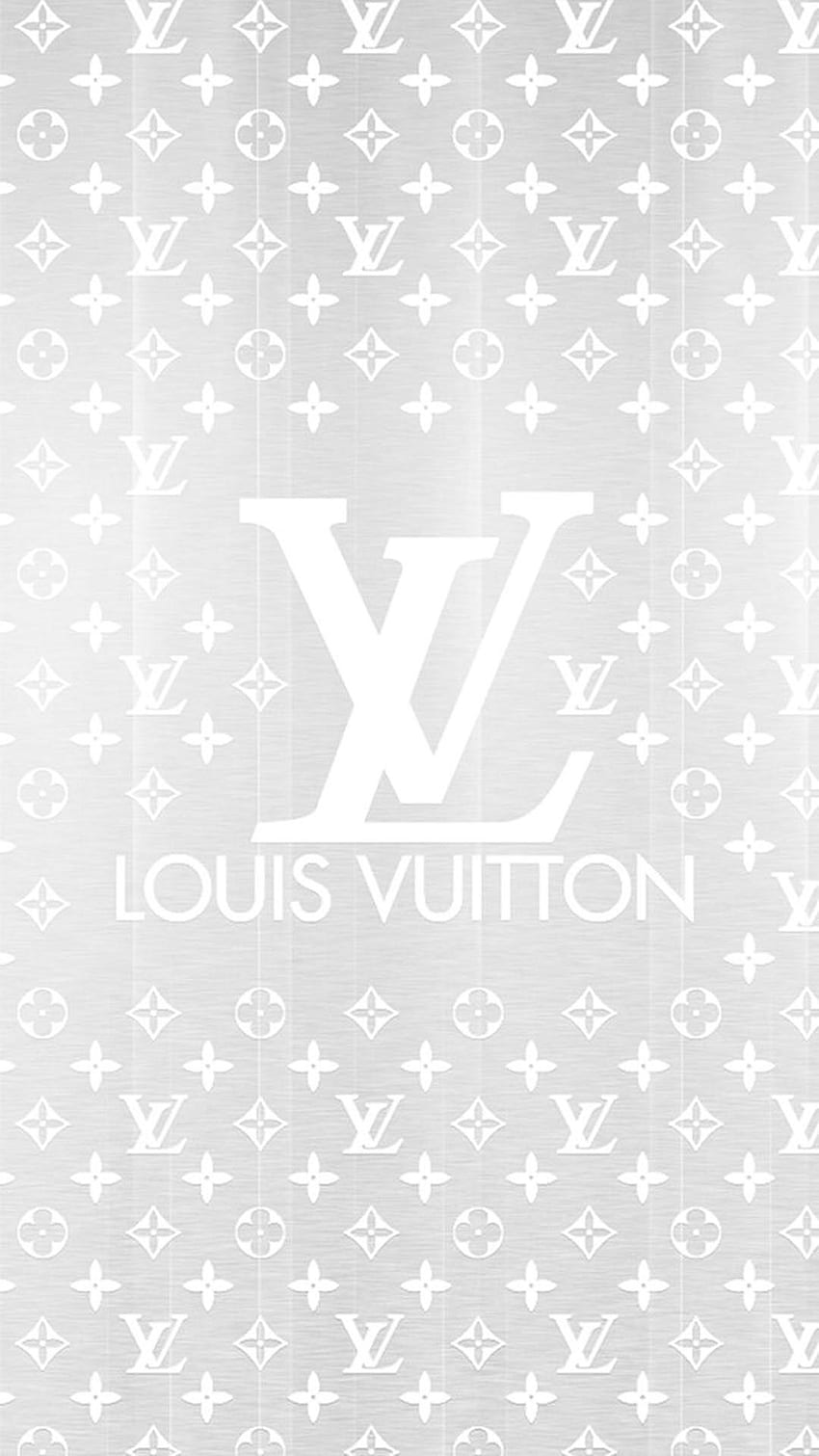 Lusi Vuitton, logo, luis, luis vuitton, lv, simple, white, xl, HD phone  wallpaper