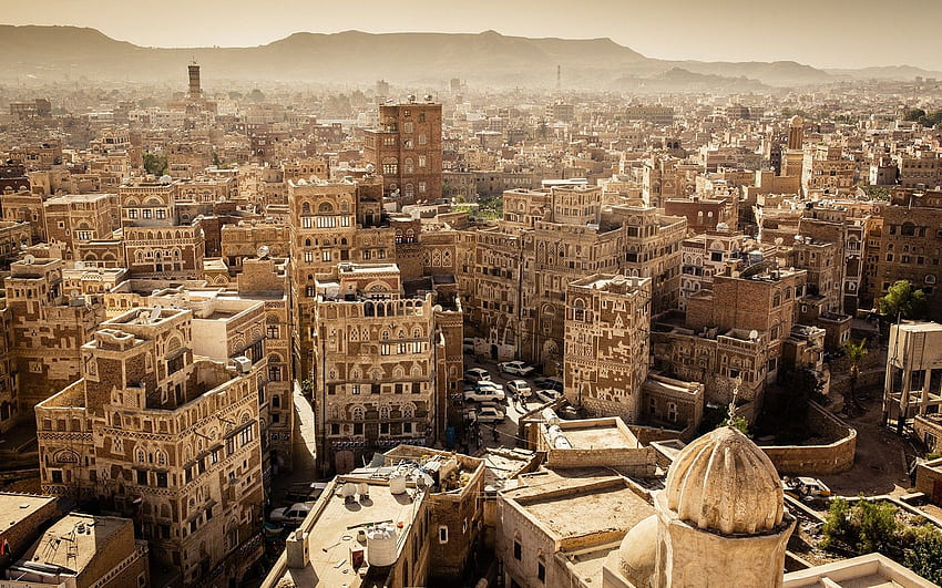 Yemen, Sanaa, City, Cityscape, Building, Old building / and Mobile Background HD wallpaper
