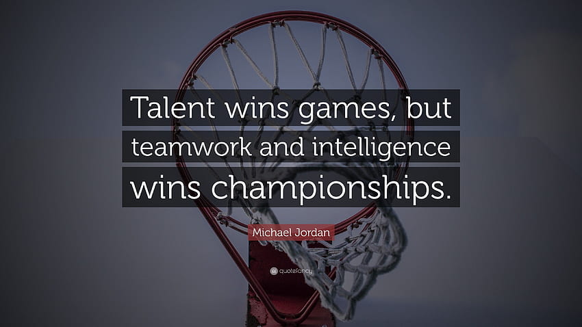 Michael Jordan Quote, Teamwork HD wallpaper