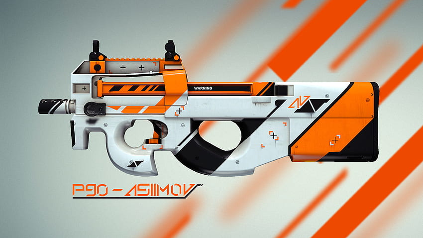 P90, asiimov, cs: go, counter strike, ofensif global, kulit Wallpaper HD