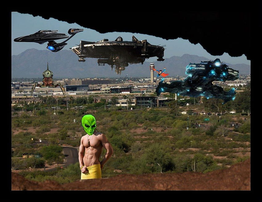 Alien Invasion 3 ships and Alien Abs 6 28 2017 HD wallpaper