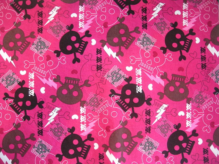 Girly Punk Background Punk pink skulls HD wallpaper