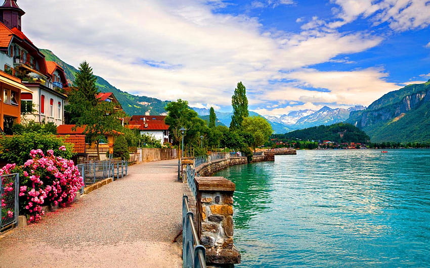 Piękna Szwajcaria, miasto Szwajcaria Tapeta HD
