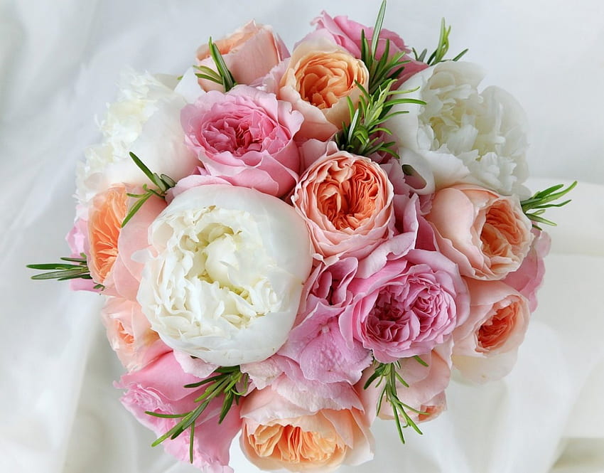 * Brightness *, white, bouquet, bright, brightness, beautiful, flowers, orange HD wallpaper