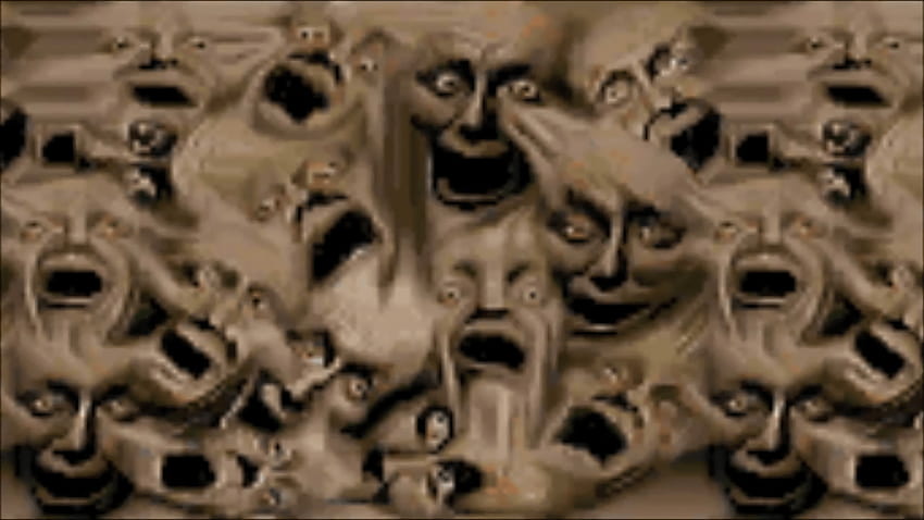 Doom screaming faces from hell HD wallpaper