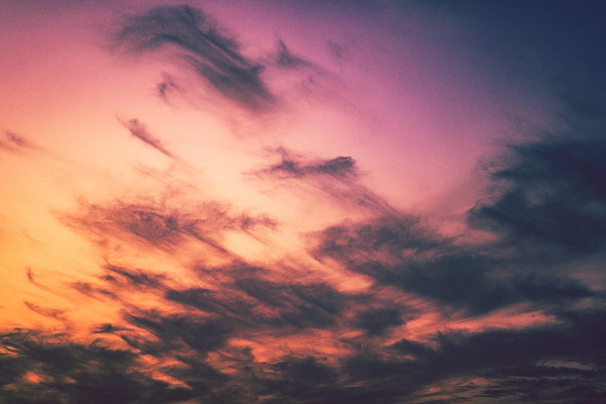 clouds, peaceful, cloud, blue, , cloudy, colour, sky, colorful, evening, painting, nature, pink, purple, sunset, colours, color, pastel, yellow, lovely, beautiful , Beautiful Clouds Colorful HD wallpaper