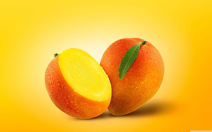 Ултра фон с плодове от манго за U TV : Мултидисплей, двоен монитор : Таблет : Смартфон, Сладко манго HD тапет