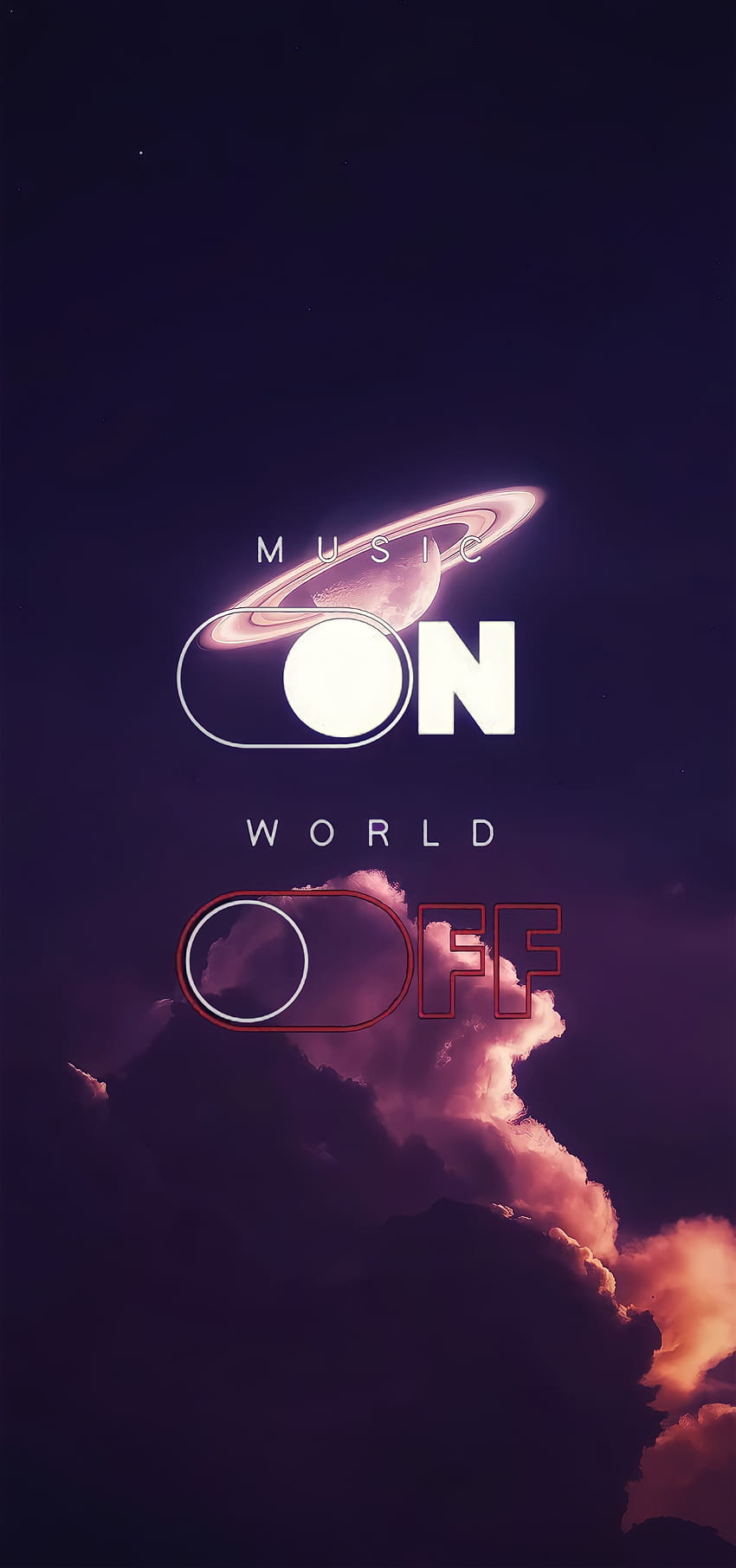 Music on world off, atmosphere HD phone wallpaper