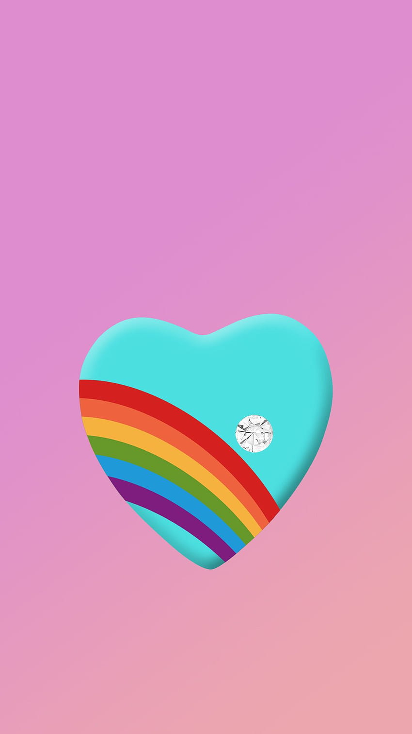 Heart Color Desktop Wallpaper Clip Art  Background Rainbow Heart Emoji HD  Png Download  Transparent Png Image  PNGitem