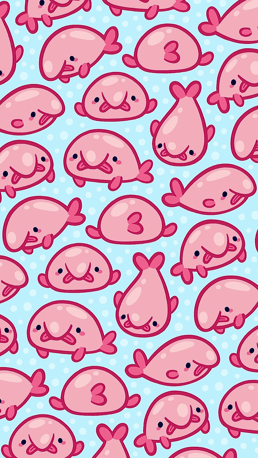 Blobfish Fabric Wallpaper and Home Decor  Spoonflower