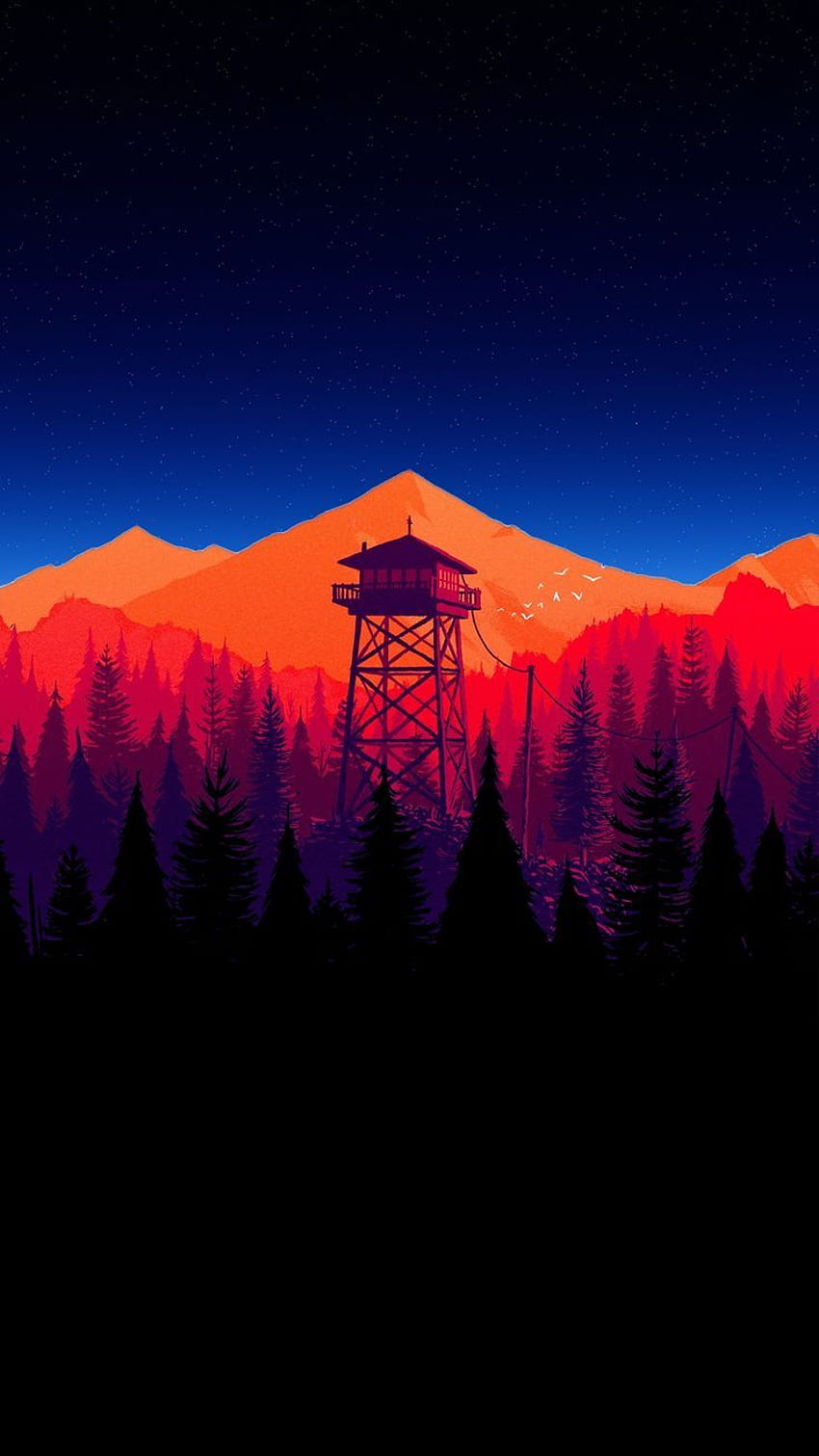 Firewatch Background PNG HD phone wallpaper
