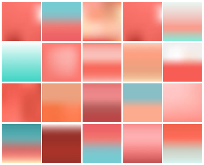 Mega-Packung mit 20 verschwommenen abstrakten Hintergrund. Farbkollektionsset in Pastelltönen. und Texturkonzept. Beliebter Pantone-Trend für das Jahr 2019 – Vektoren, Clipart-Grafiken und Vektorgrafiken, Korallenstruktur HD-Hintergrundbild