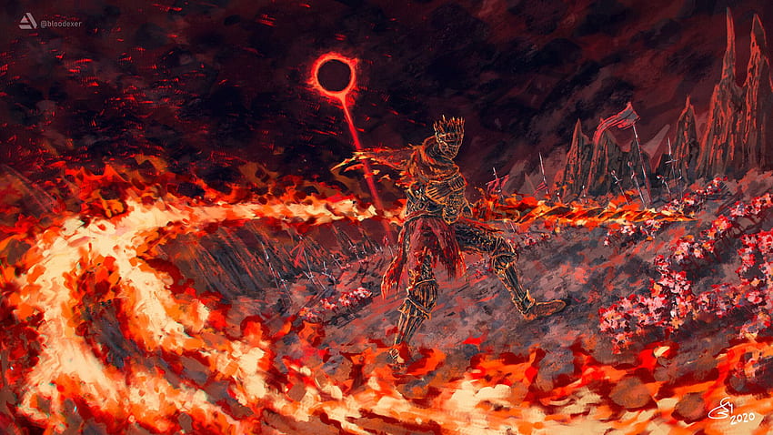 ArtStation Dark Souls III Fan Art (Soul Of Cinder Boss), S Mrry fondo de pantalla
