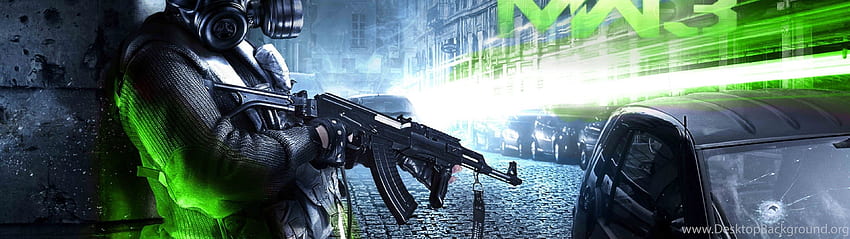 Call of Duty Modern Warfare 3, monitor dual de Call of Duty fondo de pantalla