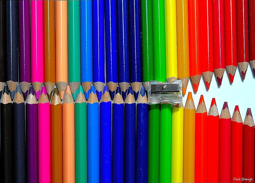 Kolorowe kredki Zipper, kolor, , zamek błyskawiczny, fajne, ołówki Tapeta HD
