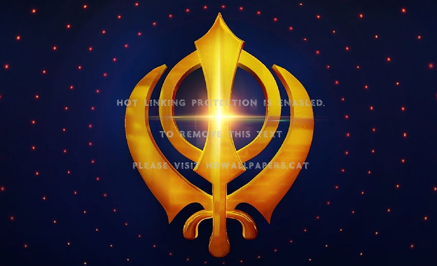 khanda sikh símbolo religioso waheguru deus papel de parede HD