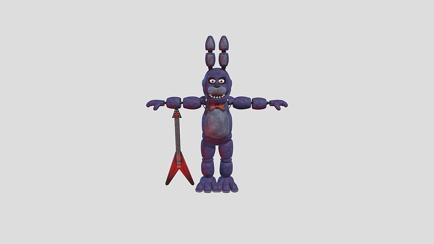 Fnaf Bonnie - 3D-Modell von Glamrock Freddy [001ff3D], Glamrock Bonnie HD-Hintergrundbild