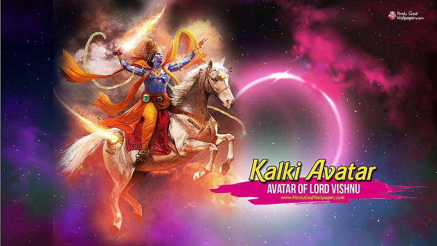 Avatar de Kalki Avatar de Vishnu de tamaño completo fondo de pantalla