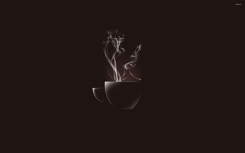 Taza de café caliente - Minimalista, Taza de café fondo de pantalla