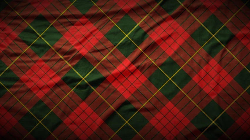 Tela escocesa roja y verde, tela escocesa navideña fondo de pantalla