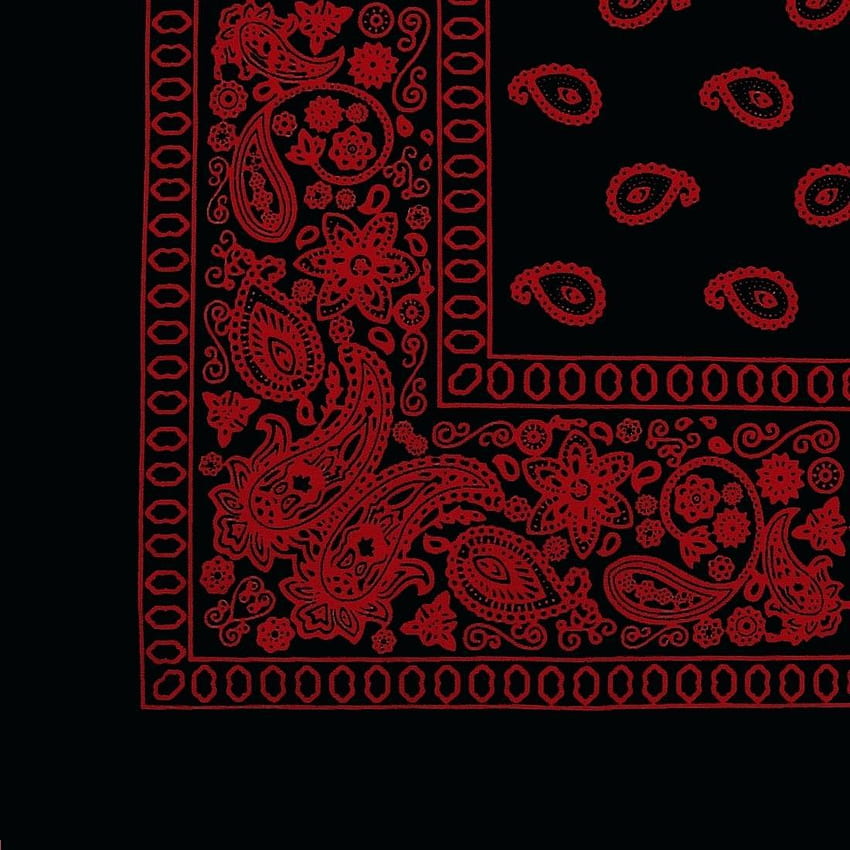 Red Bandana, Red Paisley HD phone wallpaper