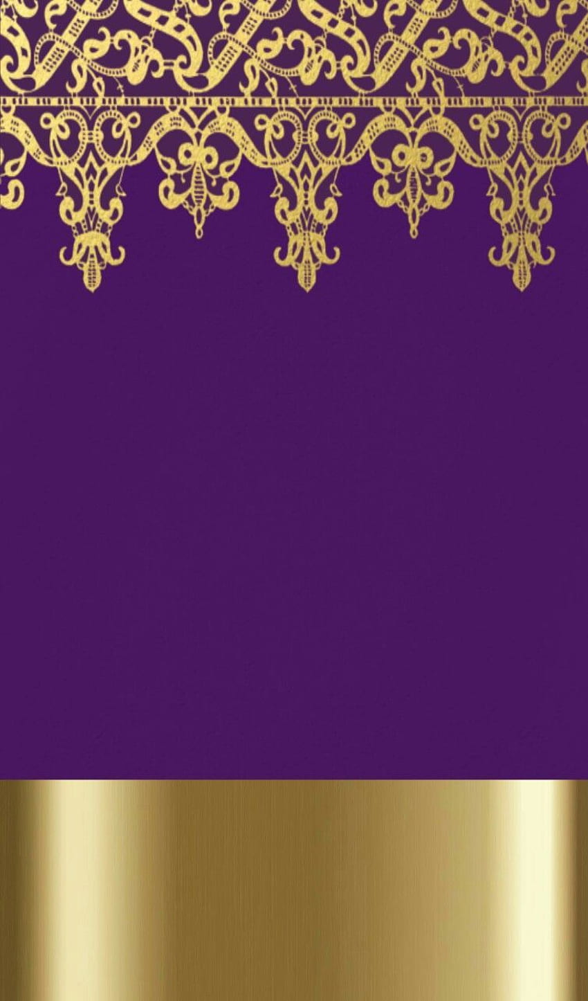 パープル & ゴールド。アーティスト不明。 紫と金、金のiphone、金の背景、紫と金 HD電話の壁紙