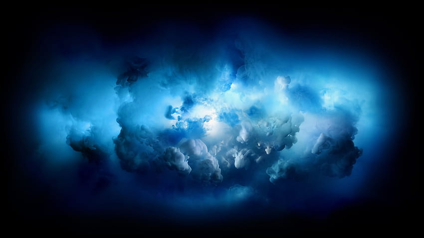 Ink Cloud (iMac Pro Default) [] :, Dark Blue Clouds HD wallpaper