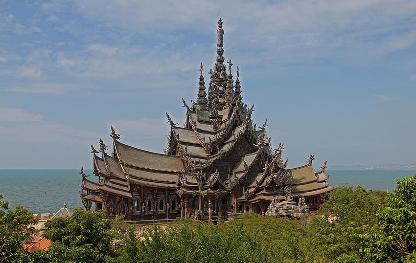 Heiligtum der Wahrheit, Pattaya HD-Hintergrundbild
