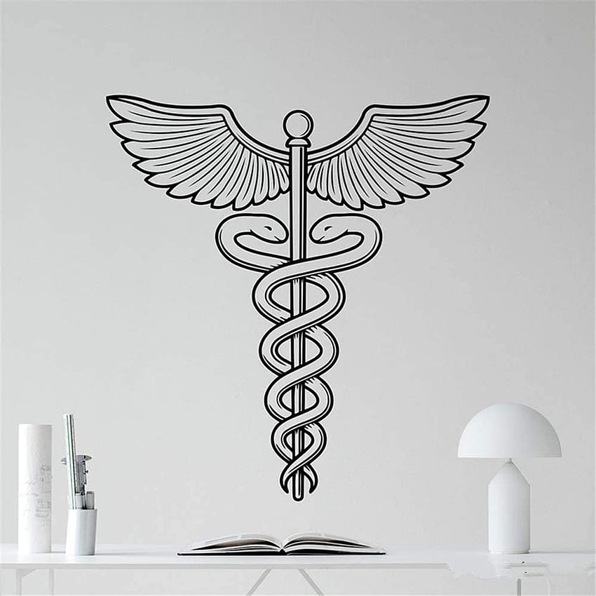 Vinly Art デカール Words Quotes Caduceus Winged Medicine Symbol Medical Sign Ambulance Car Emergency Home Decor .uk : DIY & Tools HD電話の壁紙
