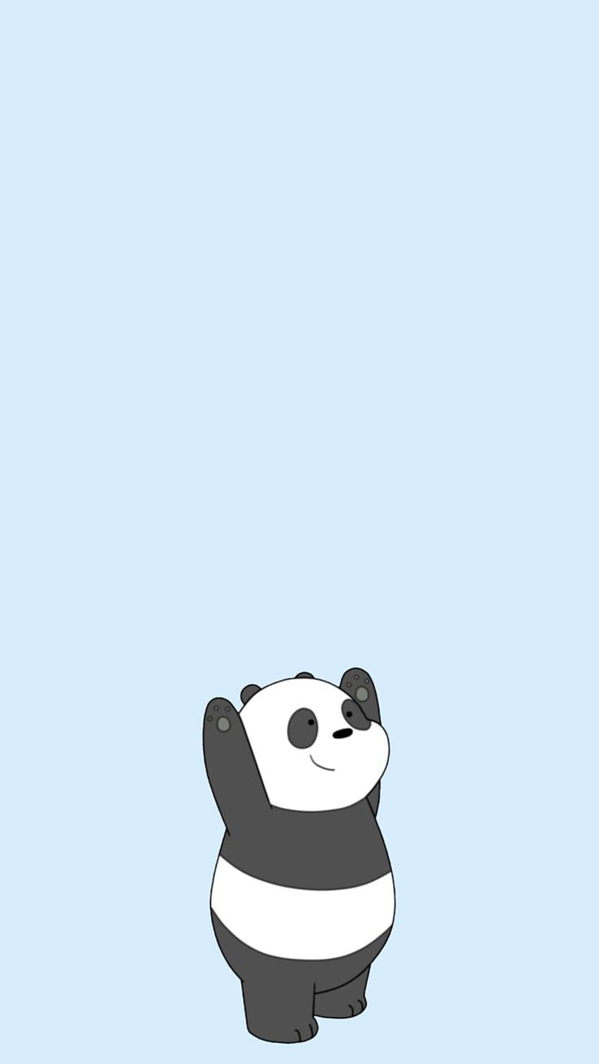 Panda bear, head, blue HD phone wallpaper