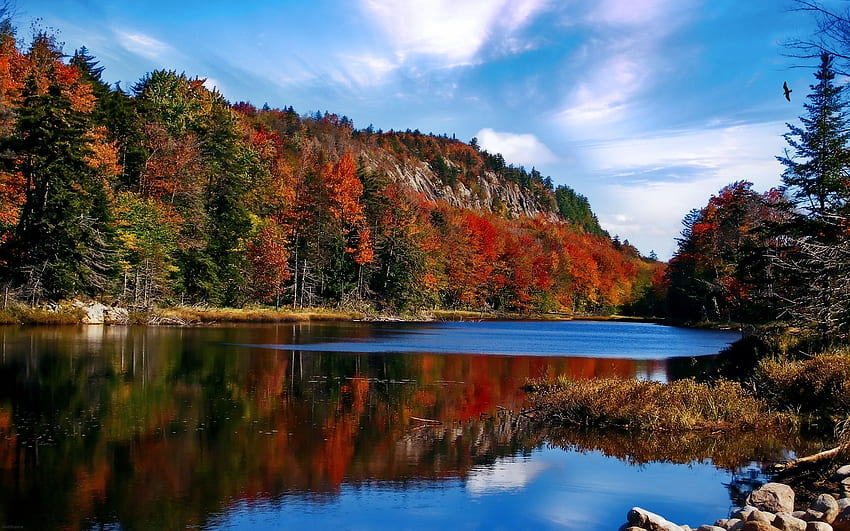 Lake Placid, Adirondack New York Inverno Sfondo HD