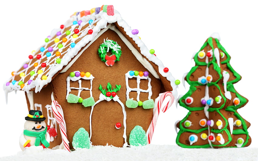 Frohe Feiertage, Ginger, Grafik, süß, Farben, Lebkuchen, Häuser, frohe Feiertage, Schönheit, Süßigkeiten, Weihnachten, Urlaub, magische Weihnachten, Weihnachtsbaum, süß, frohe Weihnachten, Magie, Haus, Schneemänner, schön, Baum, Süßigkeiten, Schneemann , hübsch, weihnachten, schön, lebkuchenhaus HD-Hintergrundbild