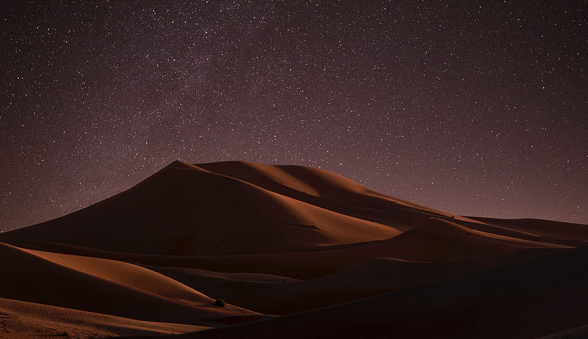 Wüste während der Nachtzeitauflösung, arabische Wüstennacht HD-Hintergrundbild