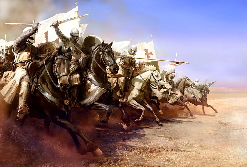 . Arma. . . arte, la battaglia di Mongitore, Israele, 25 novembre 1177 anno, Saladino Sfondo HD