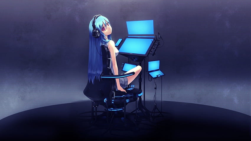 Anime Techno Girl . Anime phone, Anime , Anime iphone, Linux Anime HD wallpaper