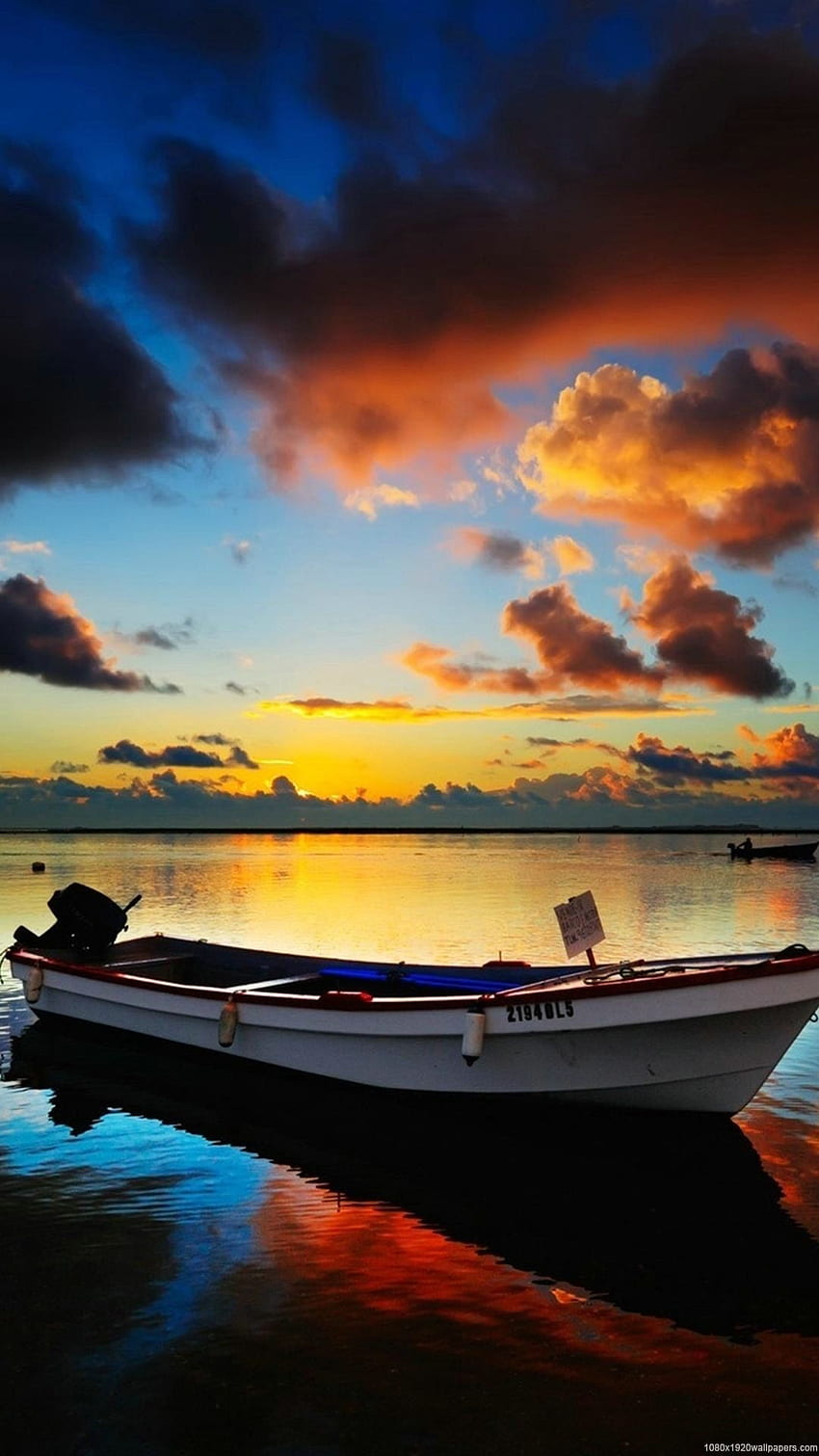 Boat Sunrise, Cool Sunrise HD phone wallpaper