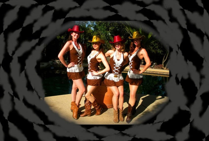 Smoke View Cowgirls, styl, zabawa, skóra, sławny, kowbojki, moda, modele, buty, western, czapki, kobieta Tapeta HD