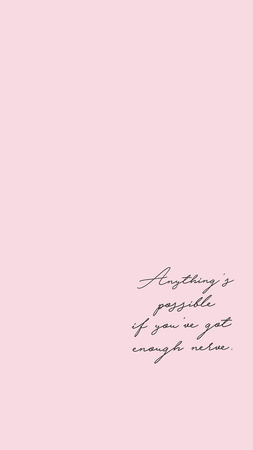 Pink Aesthetic Quotes, Crush Aesthetic Quotes HD тапет за телефон