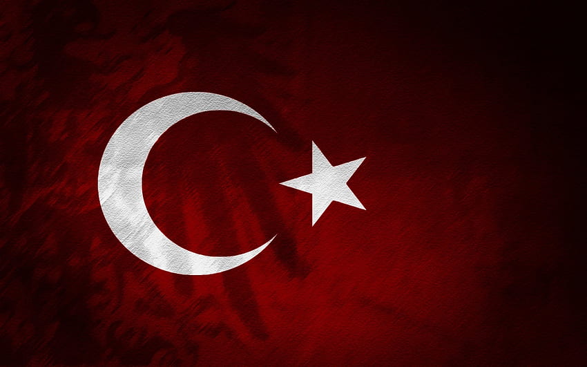 Turkey flag for background, Turkish HD wallpaper